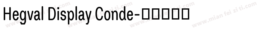 Hegval Display Conde字体转换